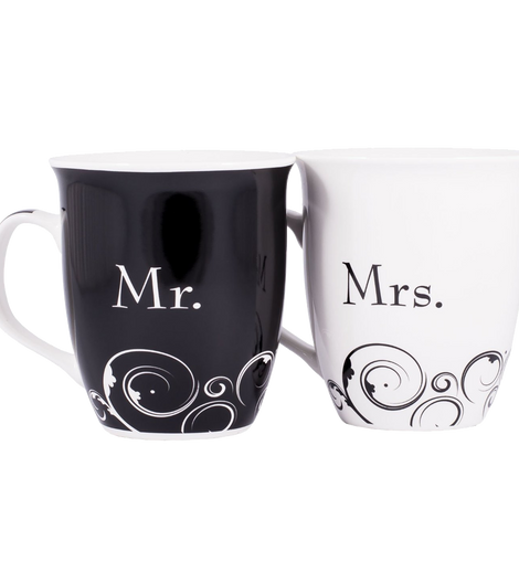 Mr and Mrs Christian Coffee Mug Set